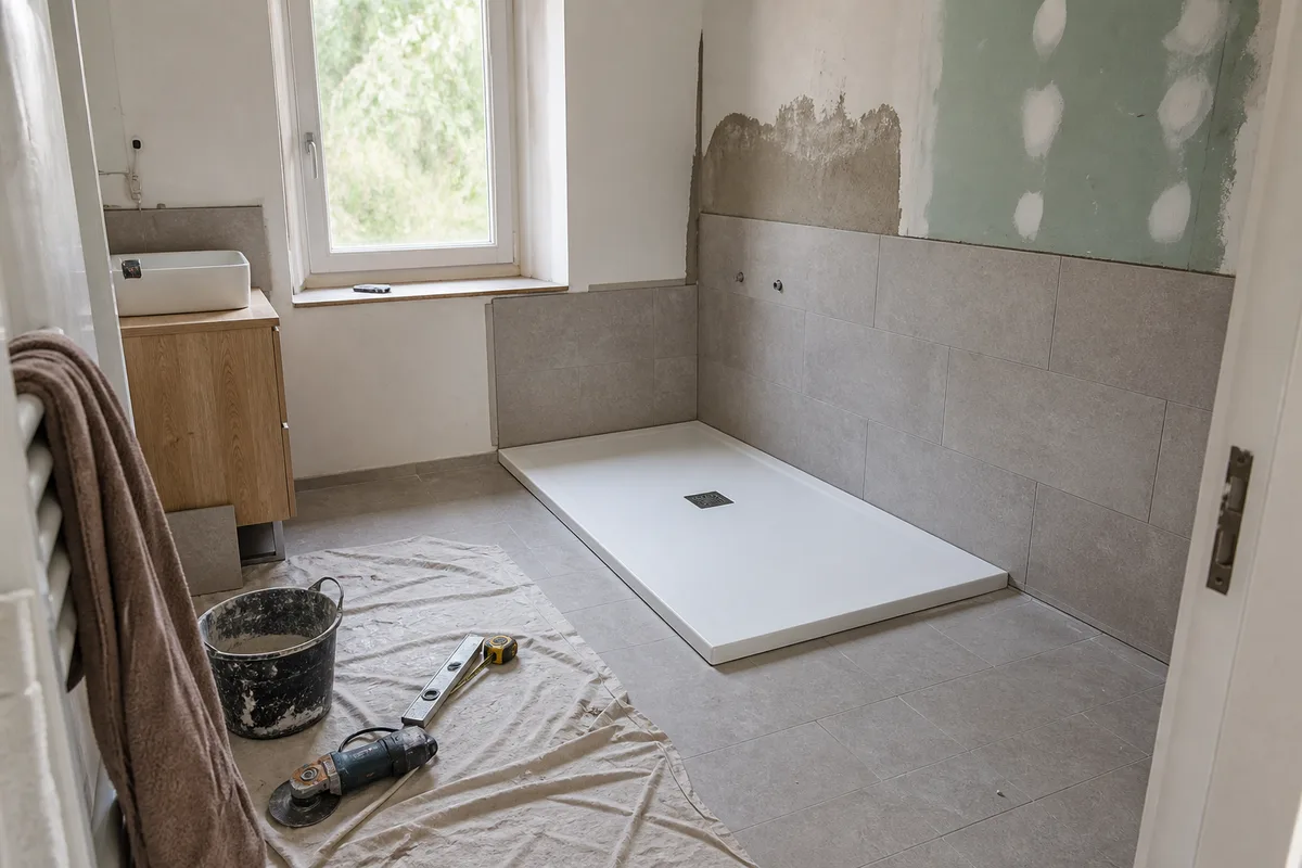 Changer un receveur de douche sans tout casser